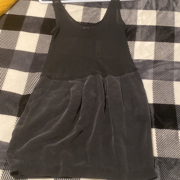 Boutique Black cocktail mesh silk dress - Picture 7 of 8